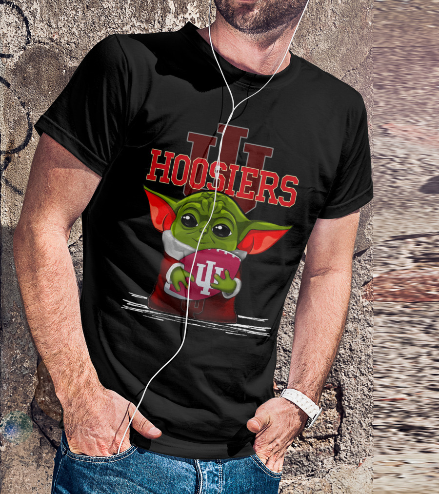 Yoda Hoosiers Indiana IU Football T-Shirt