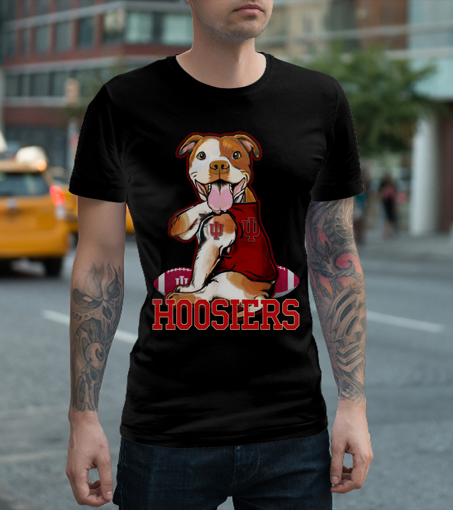 Indiana Hoosiers Pittbull IU Football T-Shirt