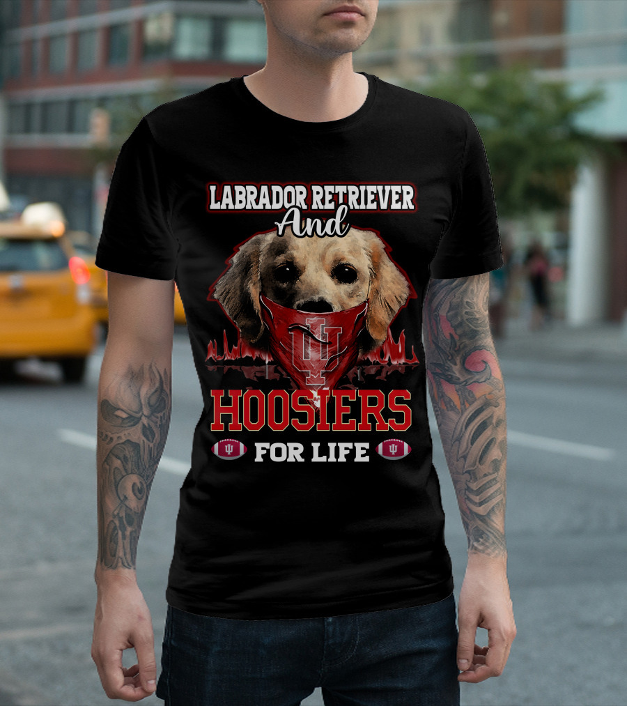 Labrador Retriever and Hoosiers for Life T-Shirt