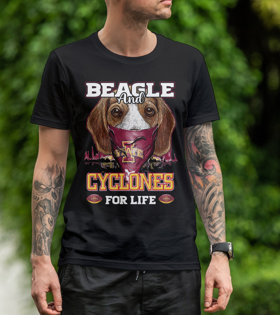 Beagle And Iowa State Cyclones For Life T-Shirt