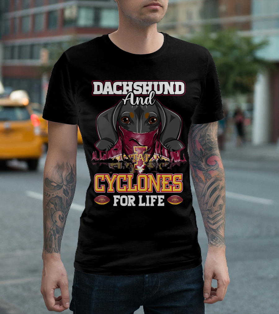 Dachshund and Iowa State Cyclones for Life T-Shirt