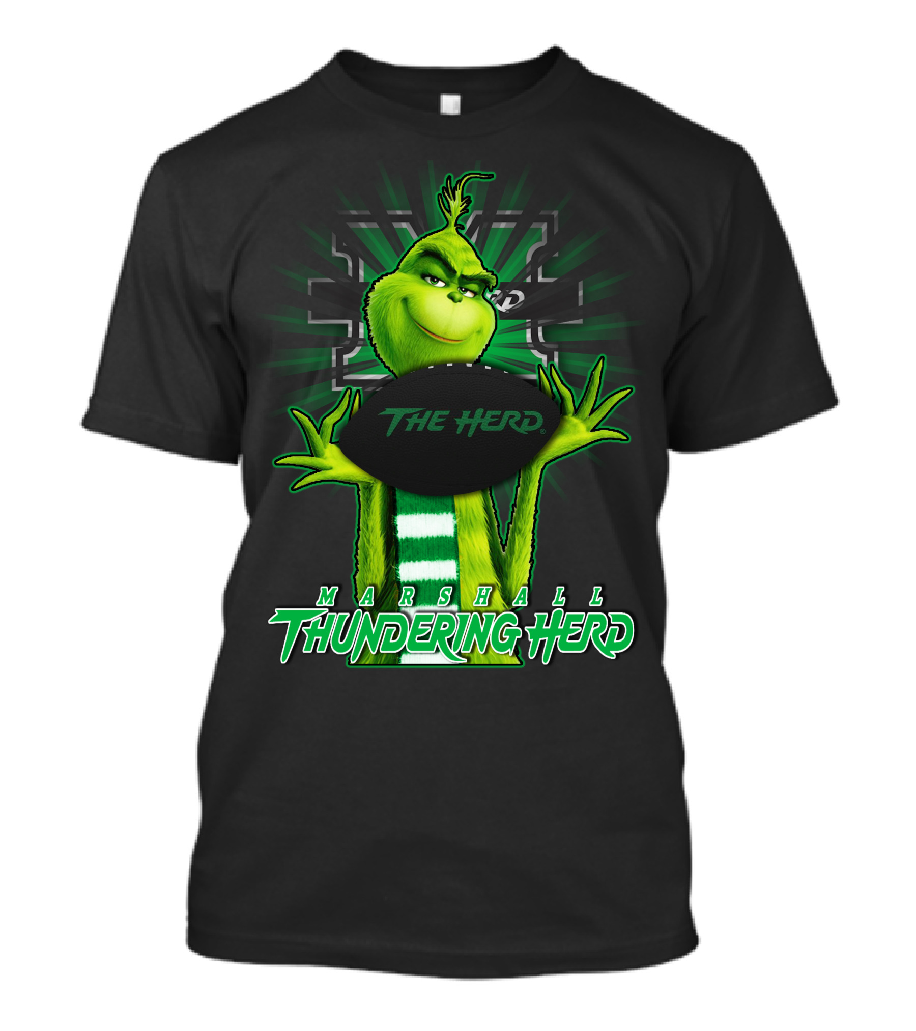 Marshall Thundering Herd Grinch The Herd T-Shirt