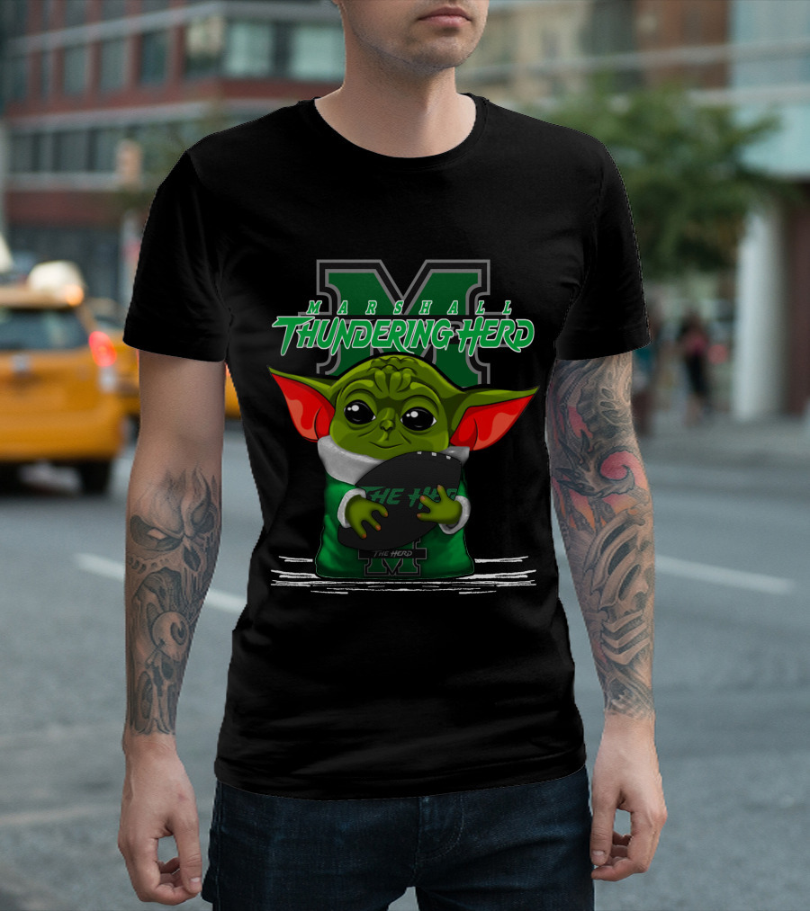 Marshall Thundering Herd Yoda The Herd T-Shirt