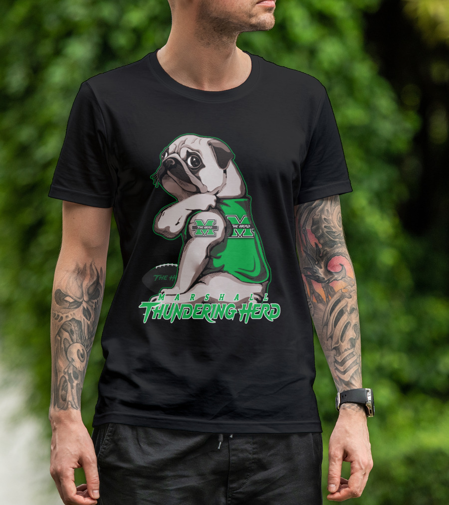 Marshall Thundering Herd Pug Mascot The Herd T-Shirt