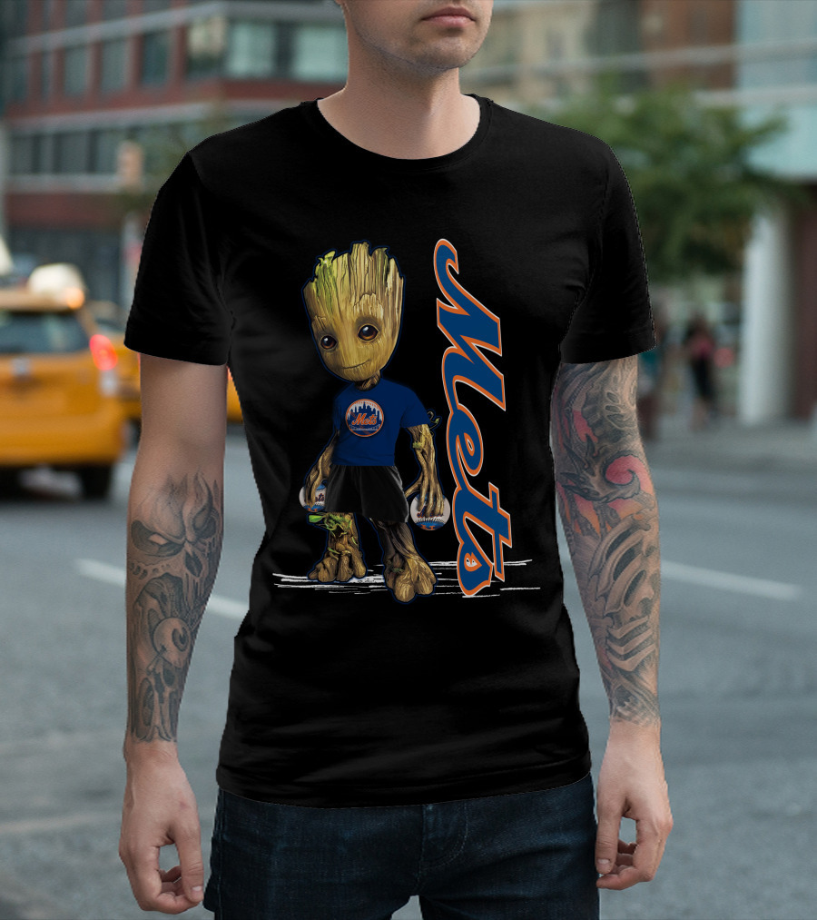 Groot Mets Baseball Fan New York Mets T-Shirt