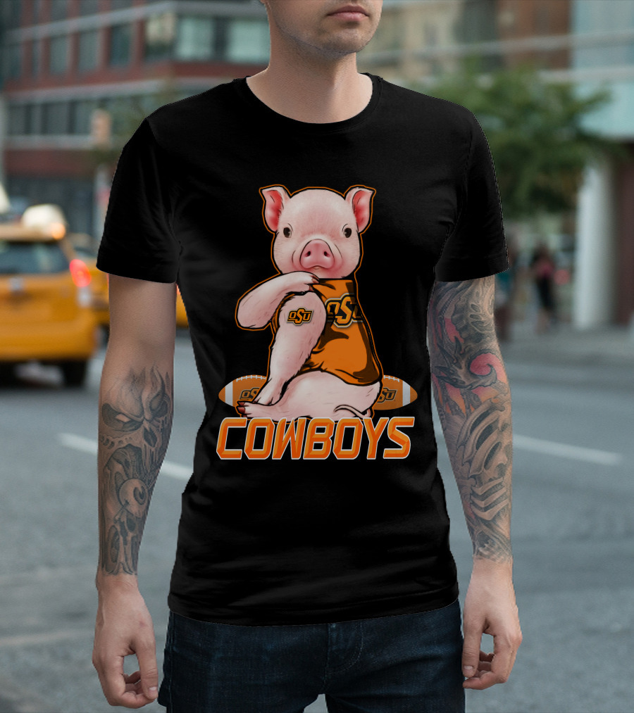 OSU Pig Cowboys Football Oklahoma State T-Shirt