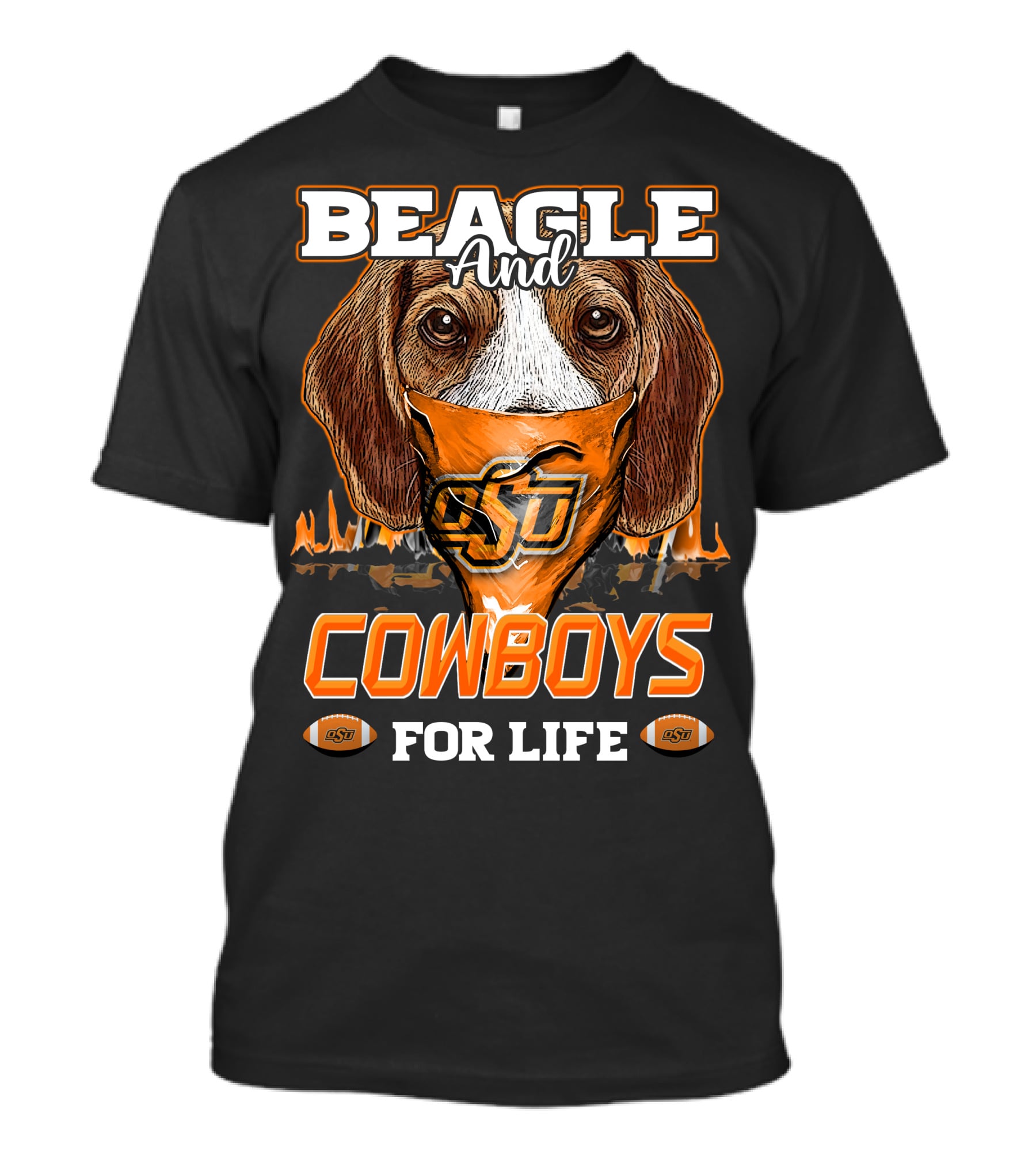 Beagle And Cowboys OSU For Life T-Shirt