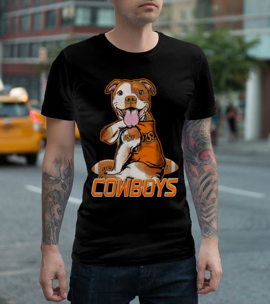 Pittbull OSU Cowboys Football Team Spirit T-Shirt