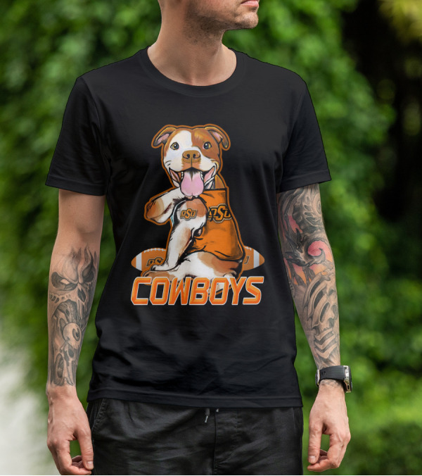 Pittbull OSU Cowboys Football Team Spirit T-Shirt
