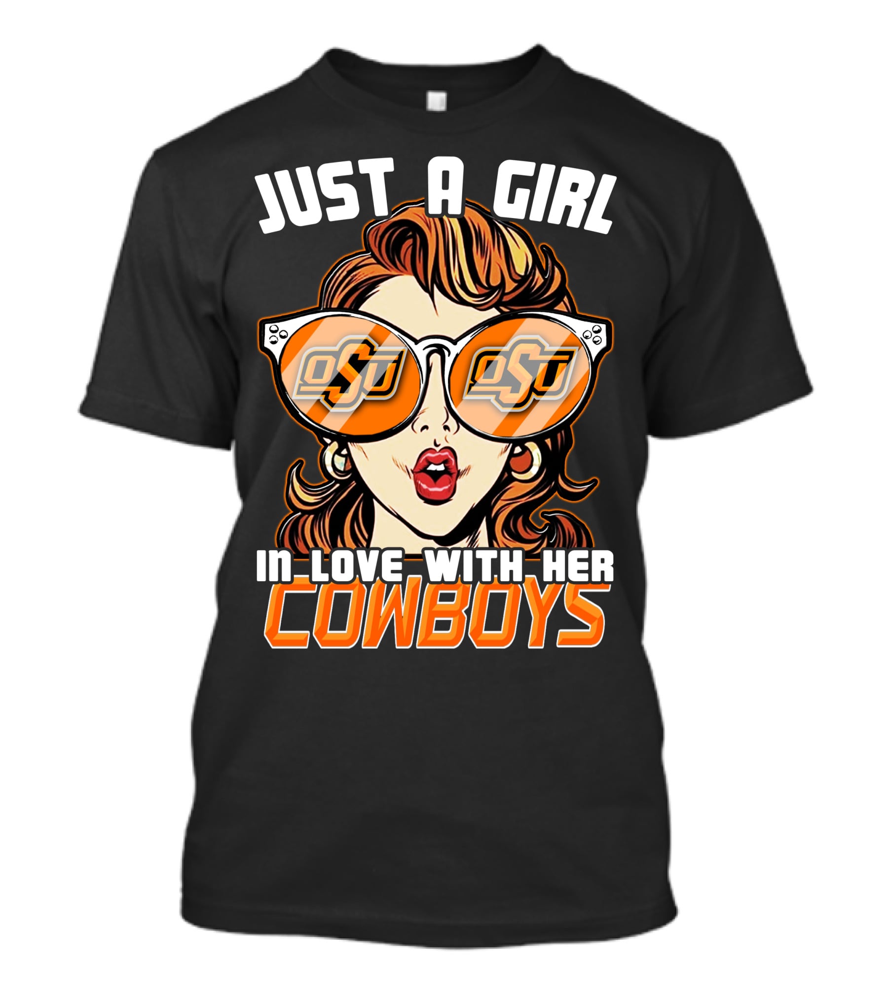 JUST A GIRL IN LOVE WITH HER OKLAHOMA STATE COWBOYS T-Shirt
