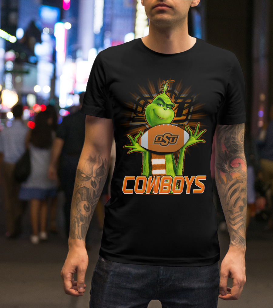 Grinch OSU Football Cowboys T-Shirt