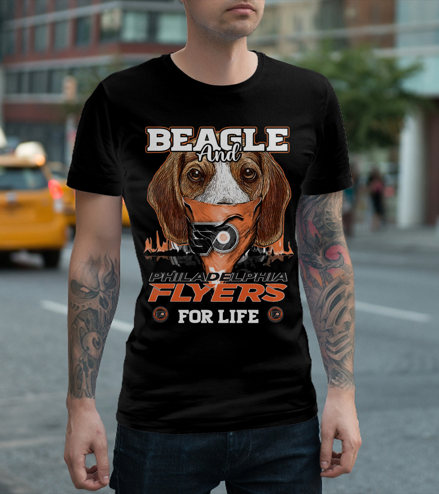 BEAGLE And PHILADELPHIA FLYERS FOR LIFE T-Shirt