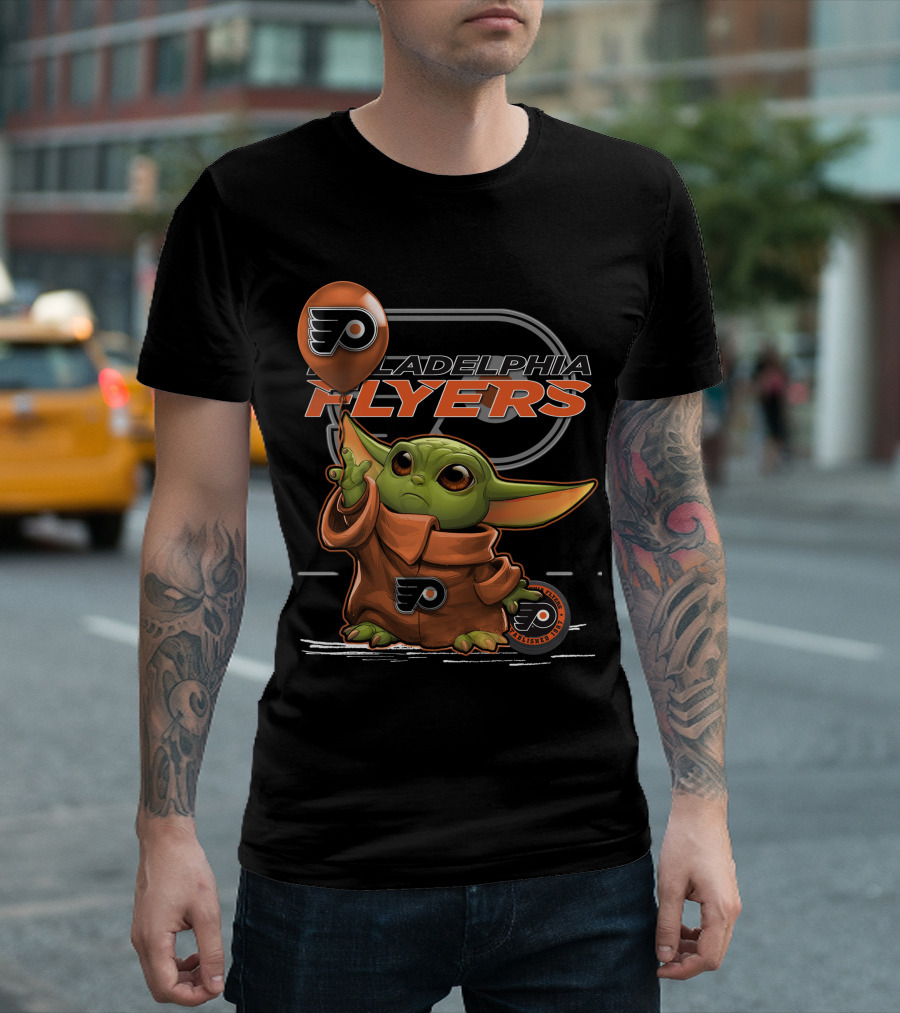 Yoda with Philadelphia Flyers T-Shirt