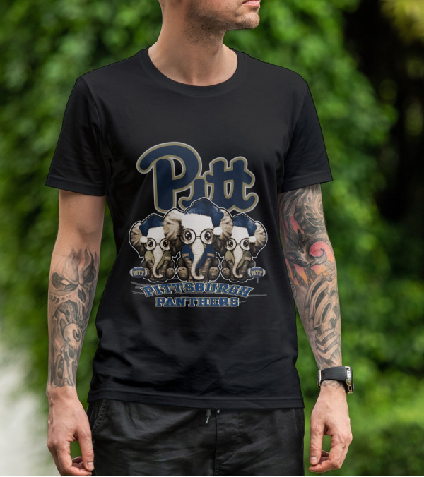 Pitt Panthers Pittsburgh Elephants Xmas T-Shirt