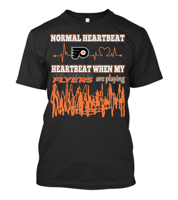 Normal Heartbeat Heartbeat When My Philadelphia Flyers Are Playing T-Shirt