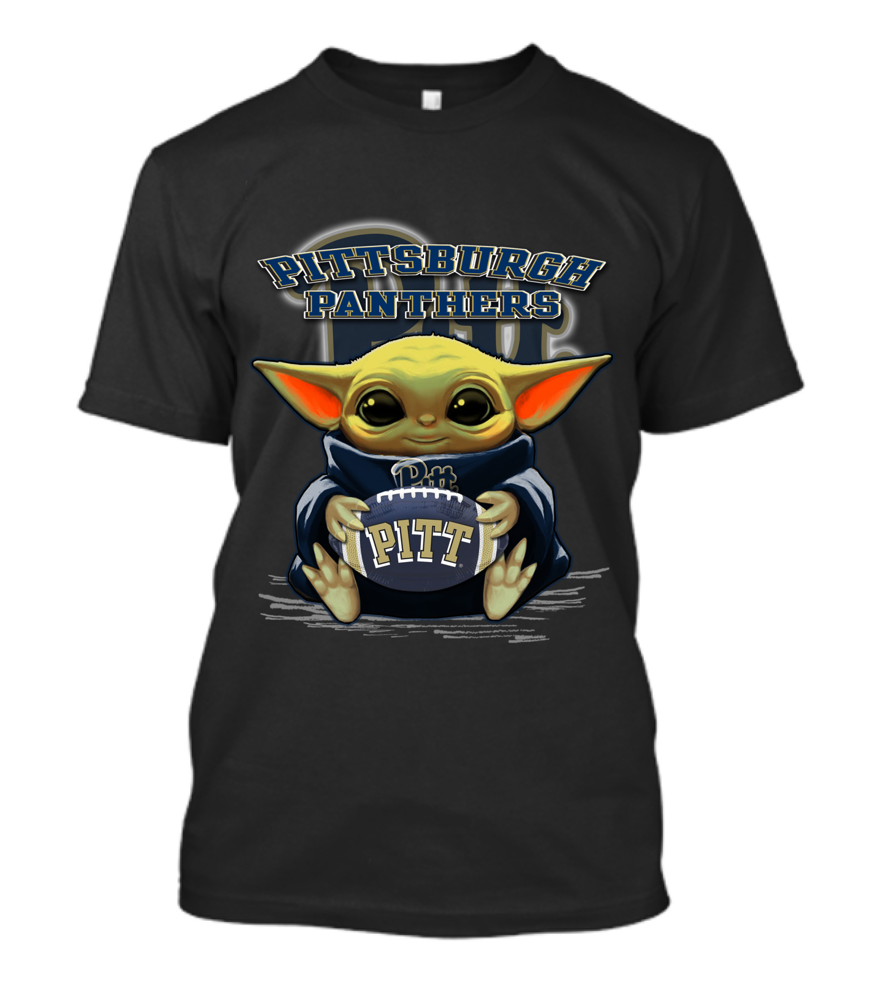 Pittsburgh Panthers Yoda Football Fan Gear T-Shirt