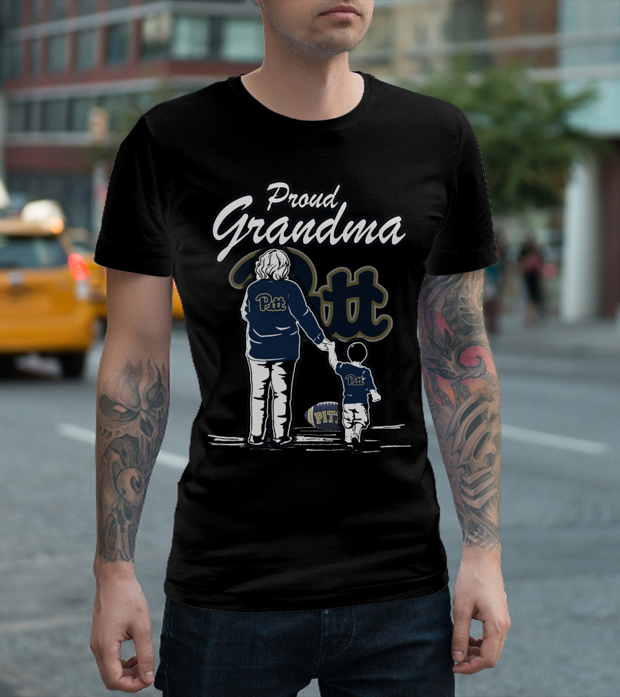 Proud Grandma Pitt Panthers Football Family T-Shirt