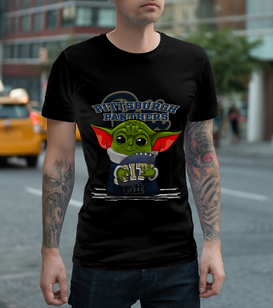 Pittsburgh Panthers Pitt Football Yoda T-Shirt