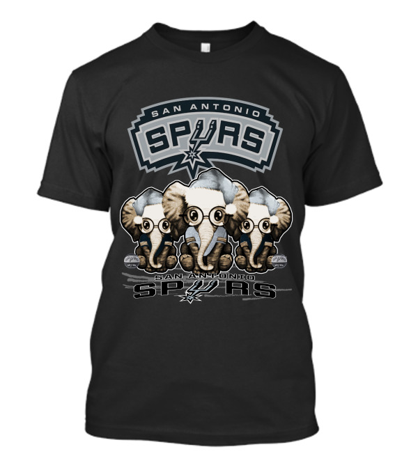 San Antonio Spurs Elephant Christmas T-Shirt