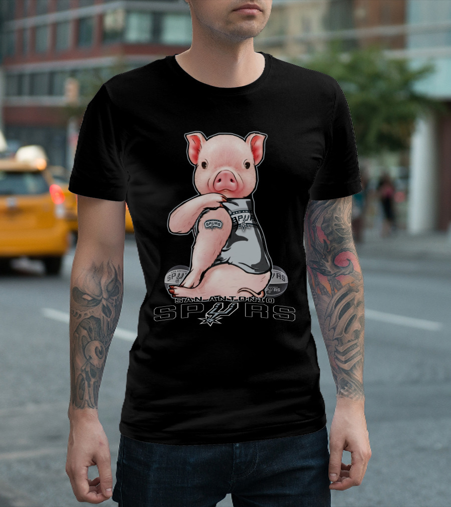 San Antonio Spurs Pig With Spurs T-Shirt