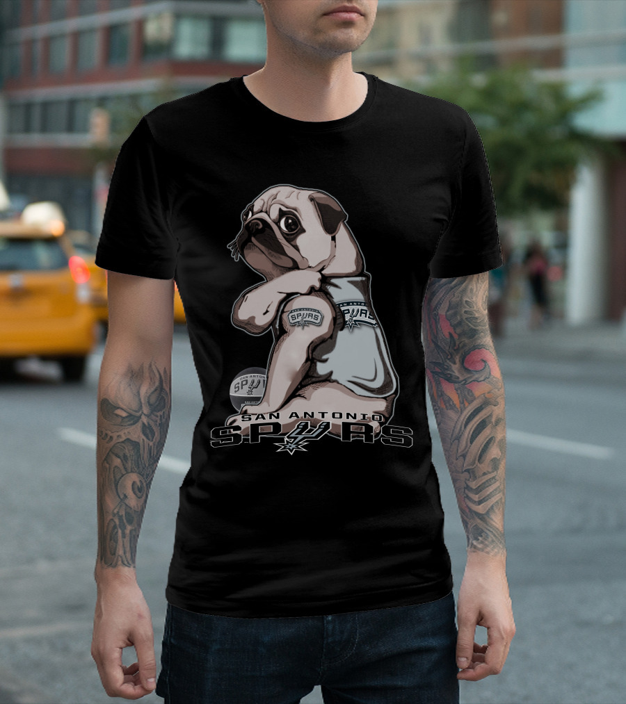 San Antonio Spurs Pug T-Shirt