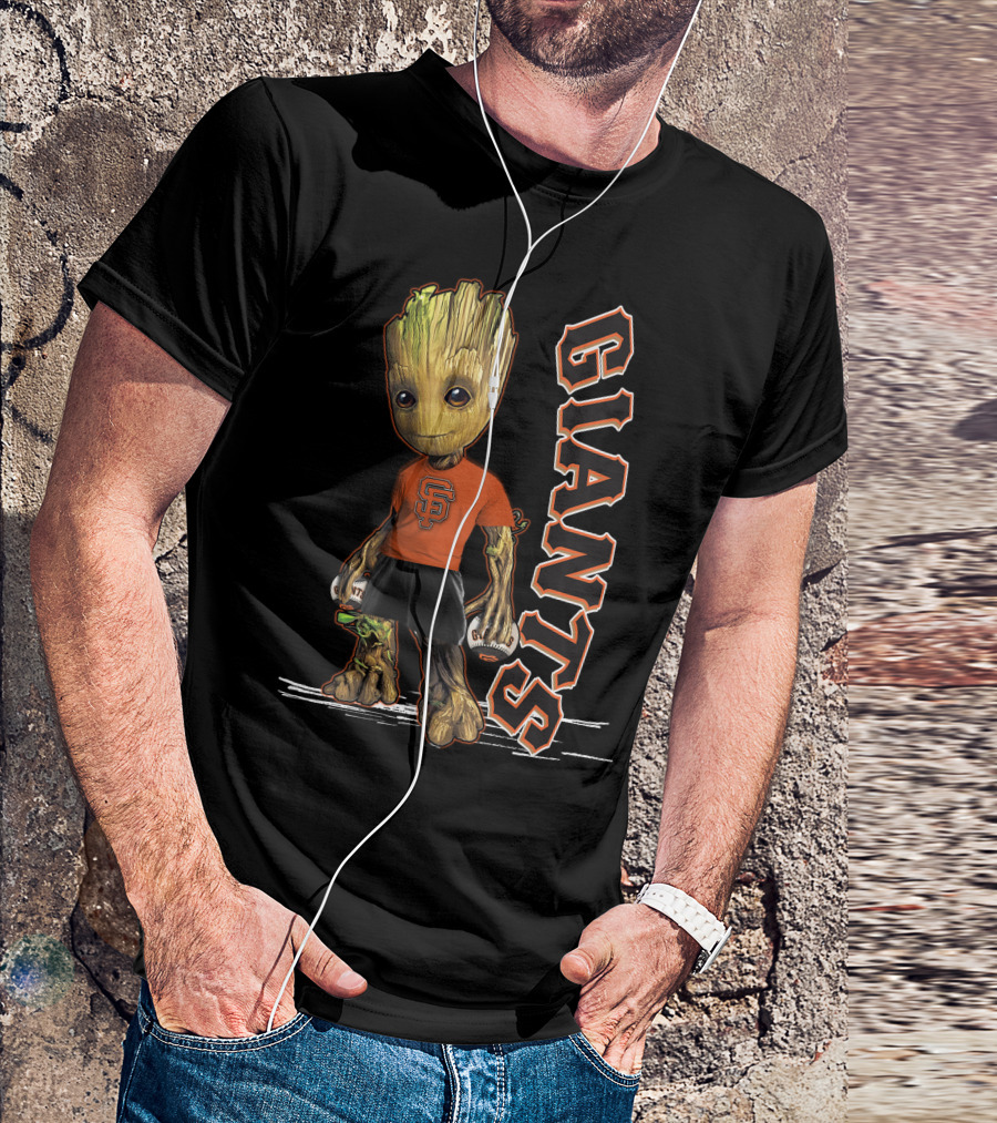 Groot San Francisco Giants Baseball Character Fan T-Shirt