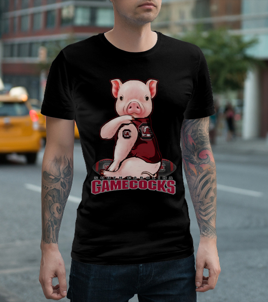 South Carolina Gamecocks Pig Football Fan T-Shirt