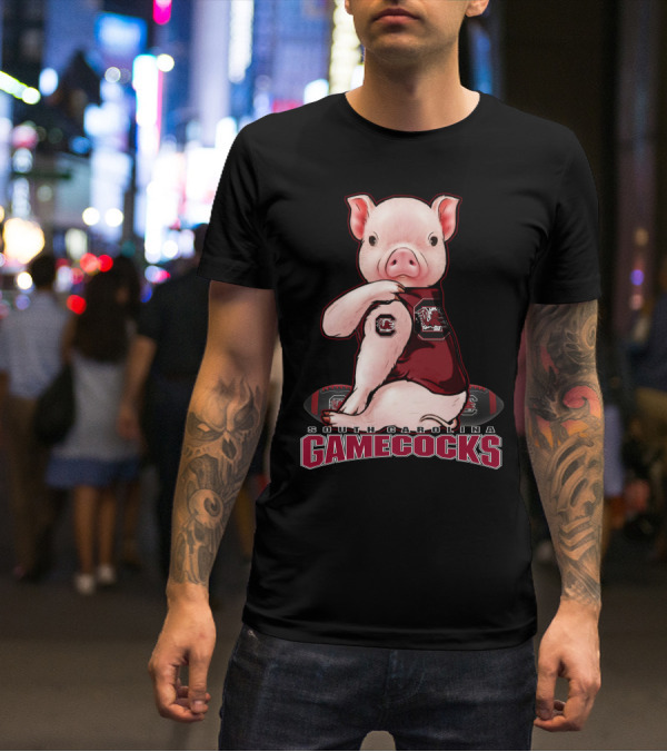 South Carolina Gamecocks Pig Football Fan T-Shirt