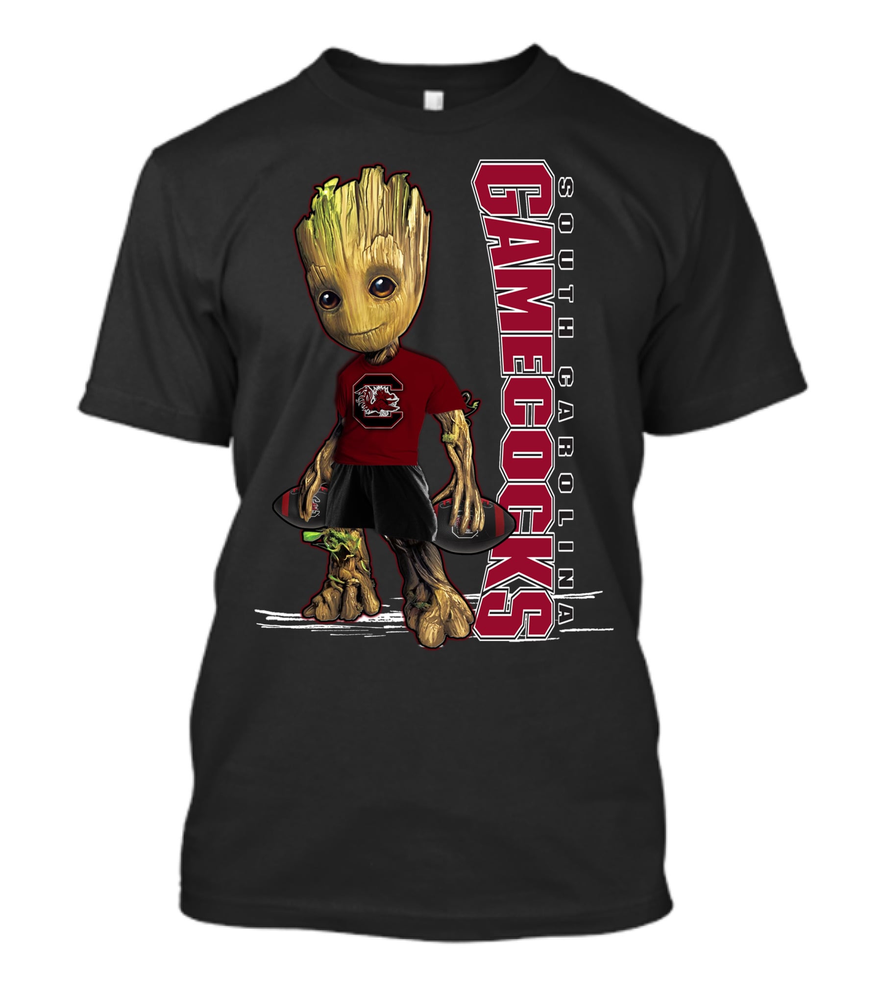 Groot South Carolina Gamecocks Fan With University T-Shirt