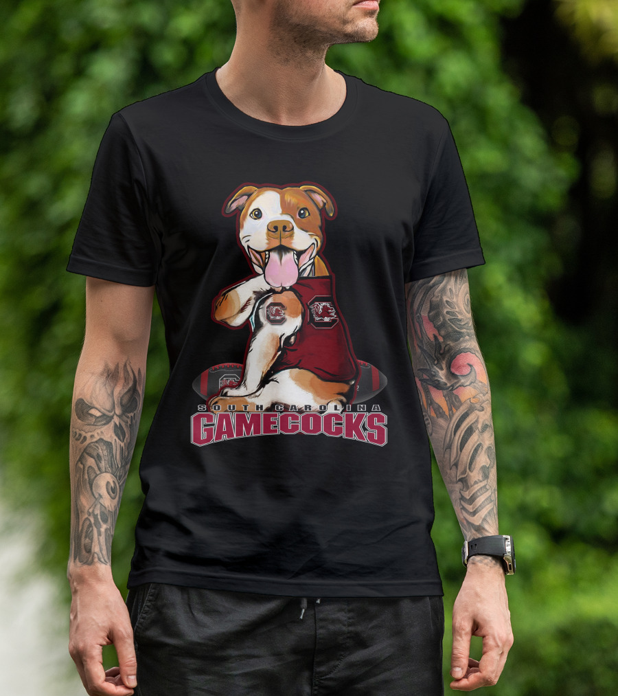 South Carolina Gamecocks Pitbull Football Fan T-Shirt