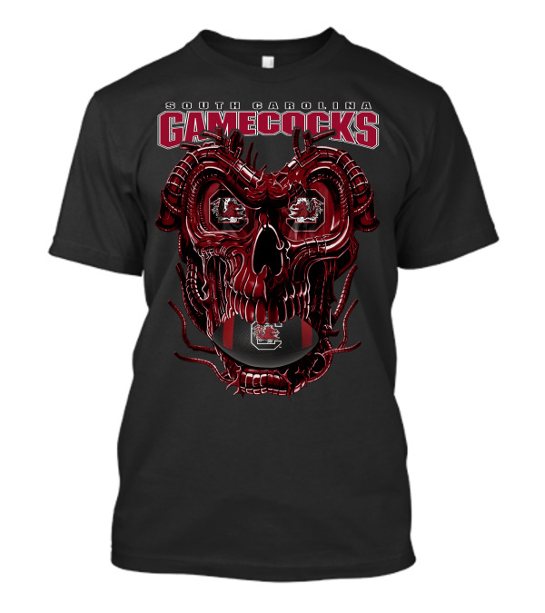 South Carolina Gamecocks Dragonskull Football T-Shirt
