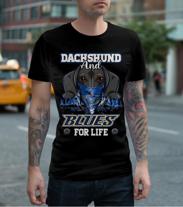 Dachshund And Blues For Life St. Louis T-Shirt