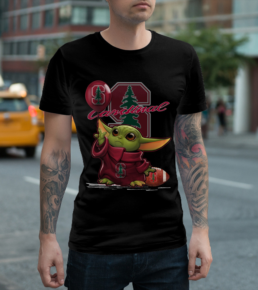 Yoda Stanford Football Cardinal Balloon Baby Jedi Sports Fan T-Shirt