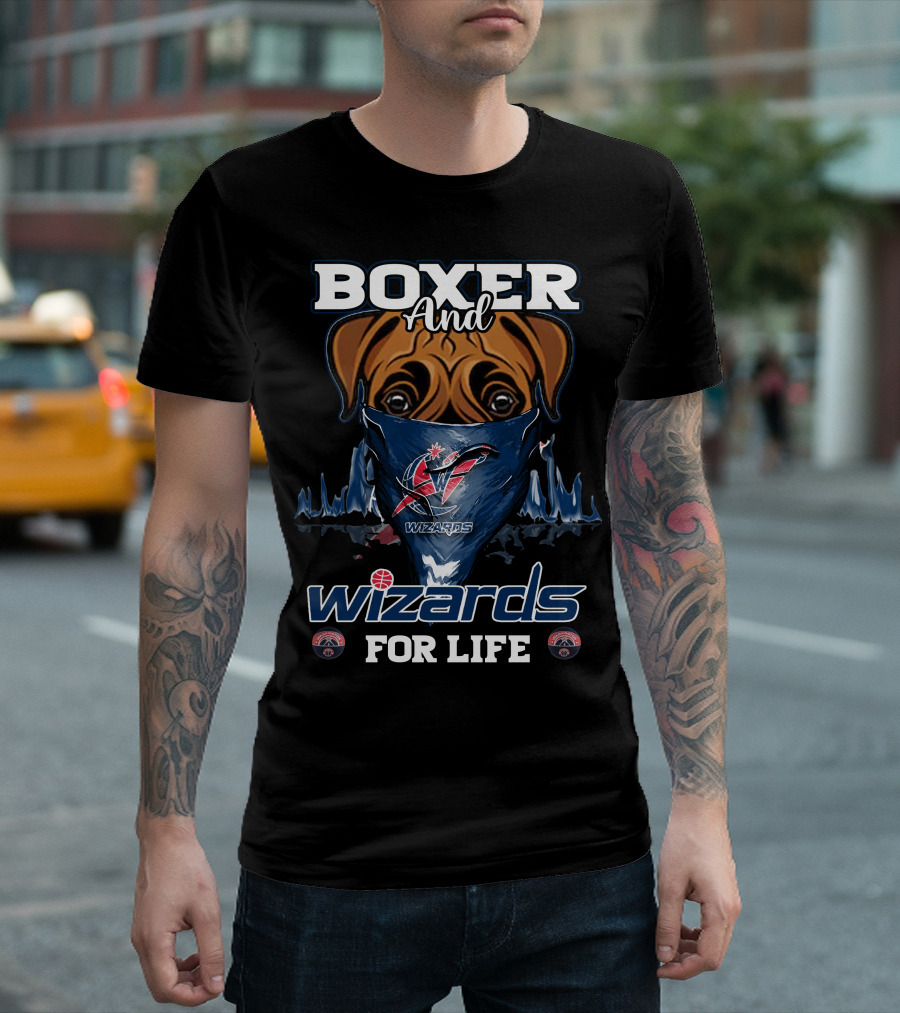 Boxer And Wizards For Life Washington Wizards T-Shirt