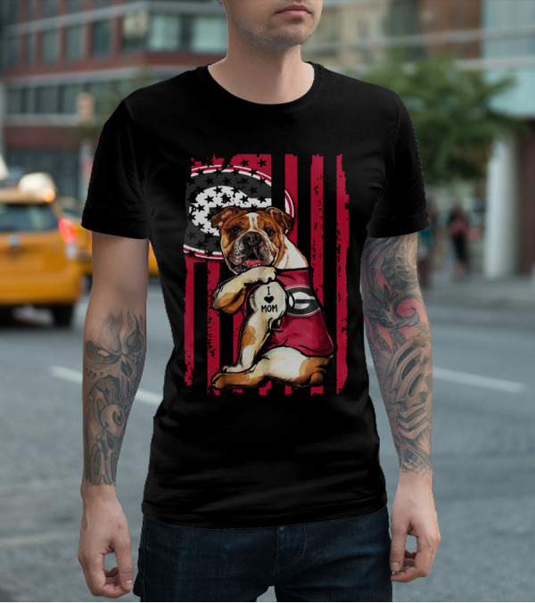 I ♥ Mom Georgia Bulldogs Bulldog Football Pride T-Shirt