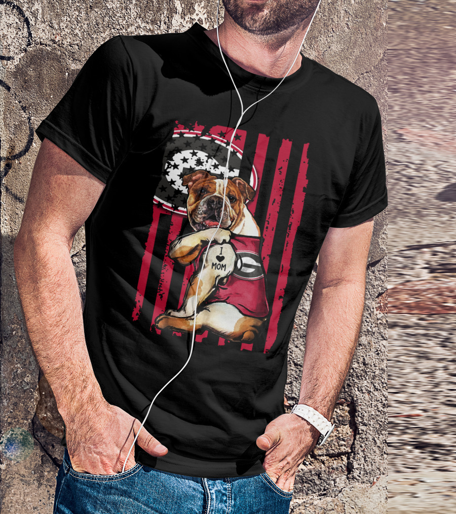 I ♥ Mom Georgia Bulldogs Bulldog Football Pride T-Shirt