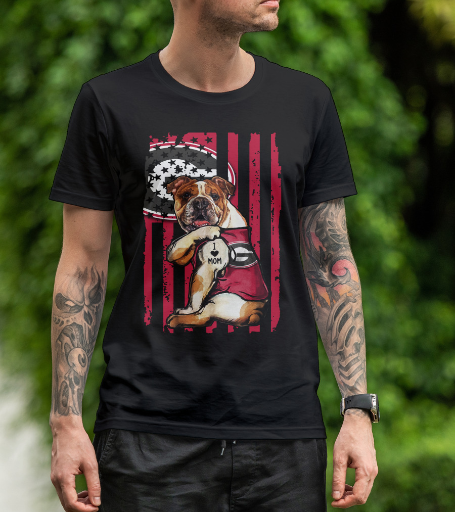 I ♥ Mom Georgia Bulldogs Bulldog Football Pride T-Shirt