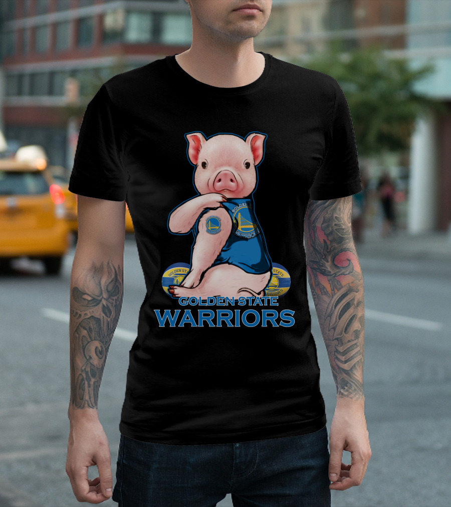 Golden State Warriors Pig Basketball Team Fan T-Shirt