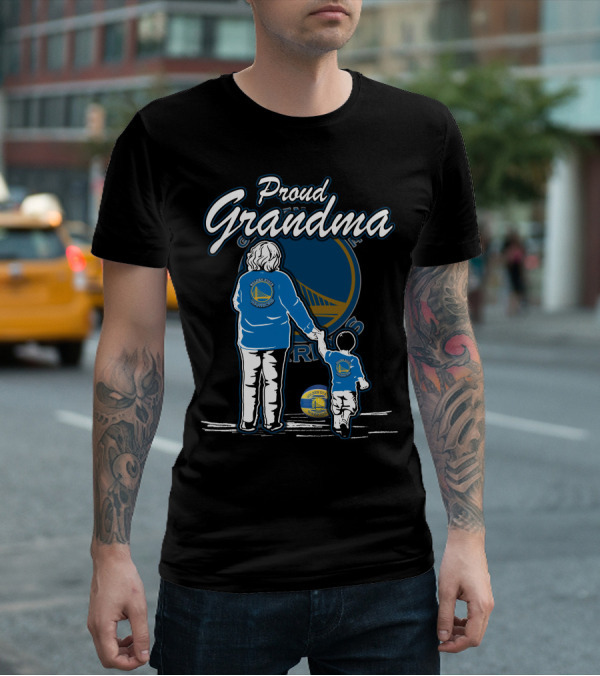Proud Grandma Golden State Warriors Family Bond T-Shirt