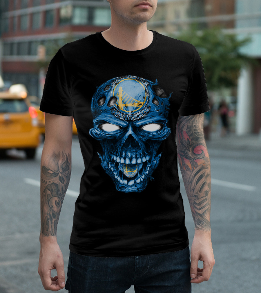 Skull Golden State Warriors NBA T-Shirt