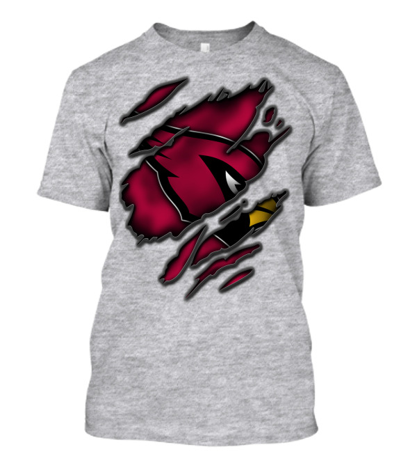 Torn Arizona Cardinals Logo Ripped T-Shirt