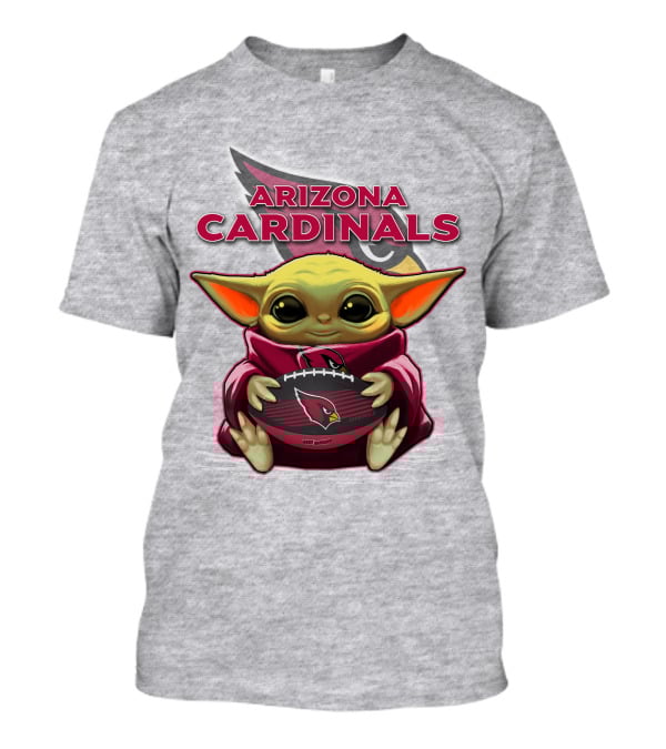Arizona Cardinals Baby Yoda Football T-Shirt