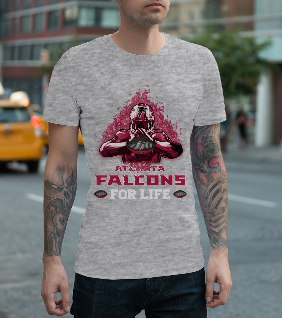 Atlanta Falcons For Life Football Player Armor T-Shirt