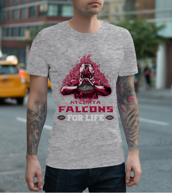 Atlanta Falcons For Life Football Player Armor T-Shirt