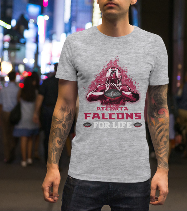 Atlanta Falcons For Life Football Player Armor T-Shirt