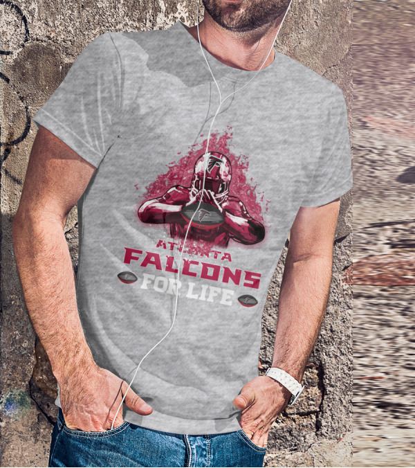 Atlanta Falcons For Life Football Player Armor T-Shirt