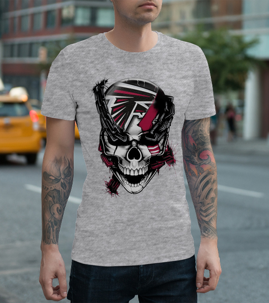 Atlanta Falcons Skull Chain T-Shirt