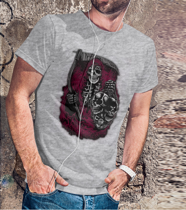 Atlanta Falcons 03 Grim Reaper Skull T-Shirt