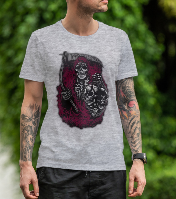 Atlanta Falcons 03 Grim Reaper Skull T-Shirt