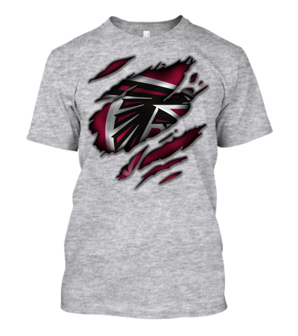 Atlanta Falcons Logo Claw Marks T-Shirt